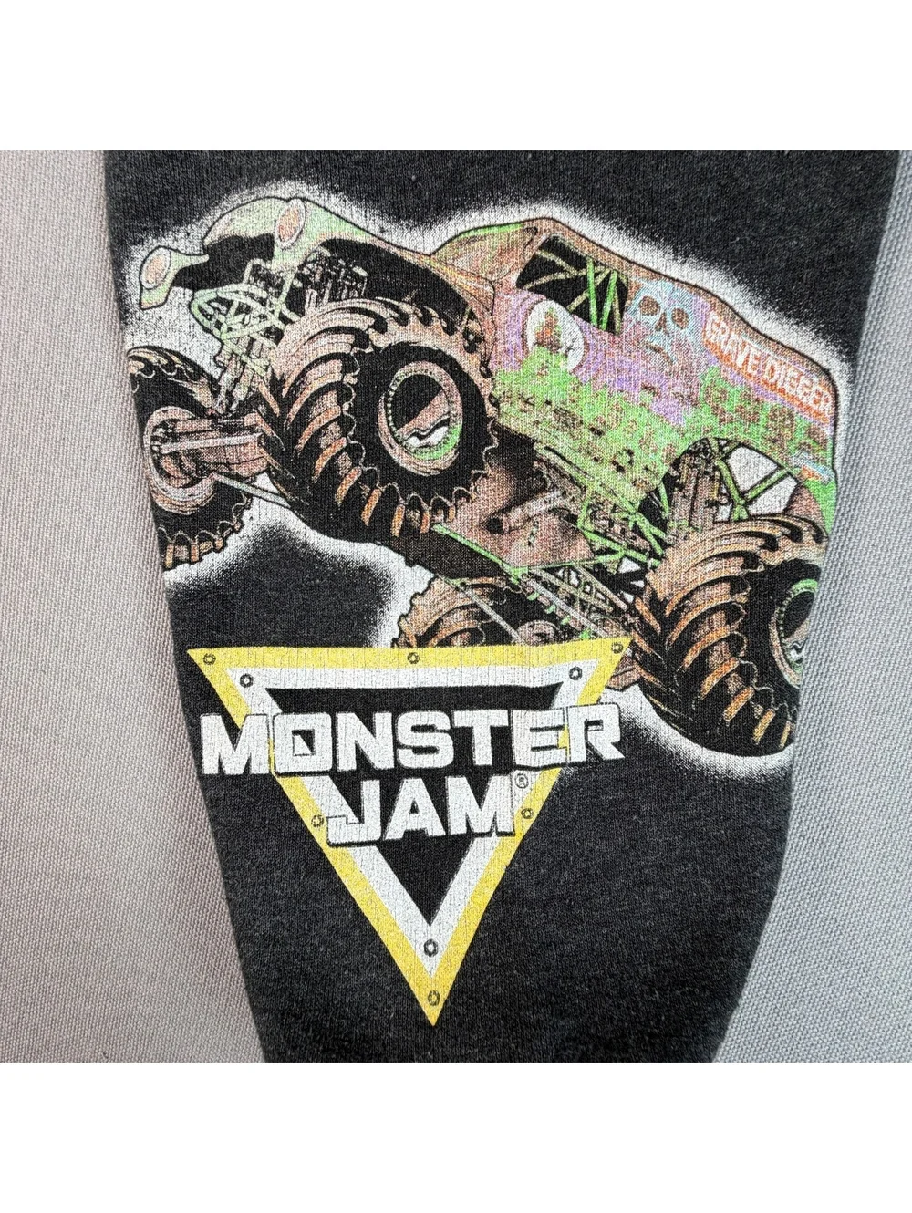 Monster Jam Sweatpants Kids 4T Gray Monster Truck Graphic Joggers Toddler